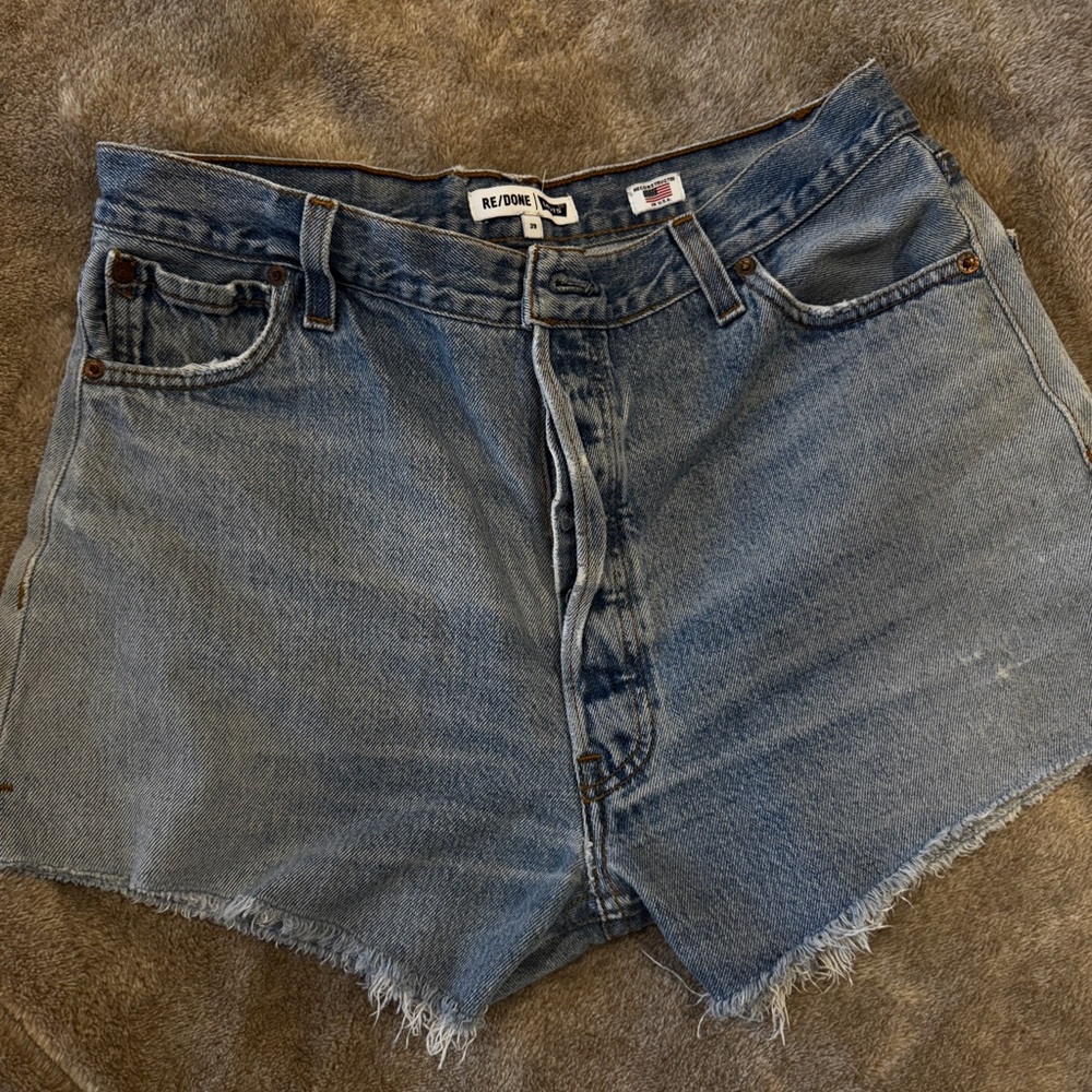 Re/Done Classic Blue Jean Levi Shorts